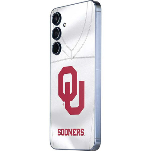 University of Oklahoma White Jersey Galaxy A35 5G Skin